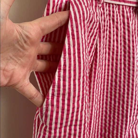 A New Day Pink Seersucker Belt Buckle Shorts - Picture 2 of 7